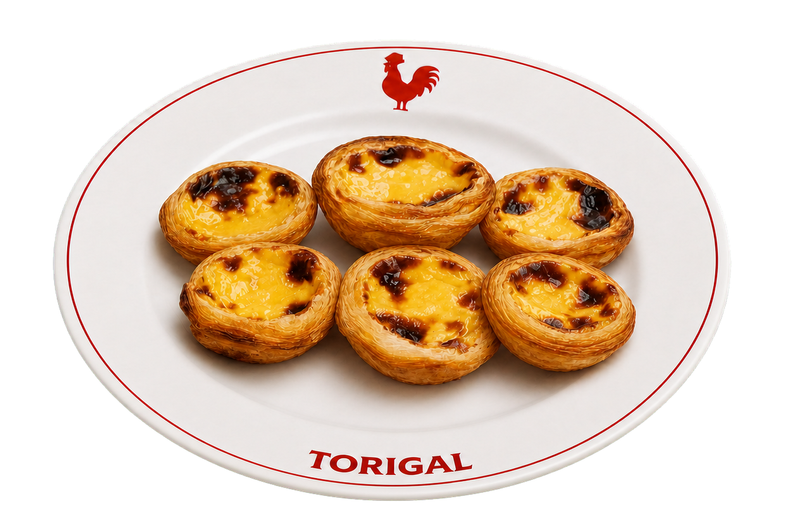 Pastéis de nata, boîte de 6, signature du Torigal