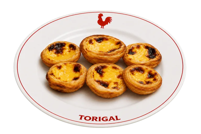 Pastéis de nata, boîte de 6, signature du Torigal