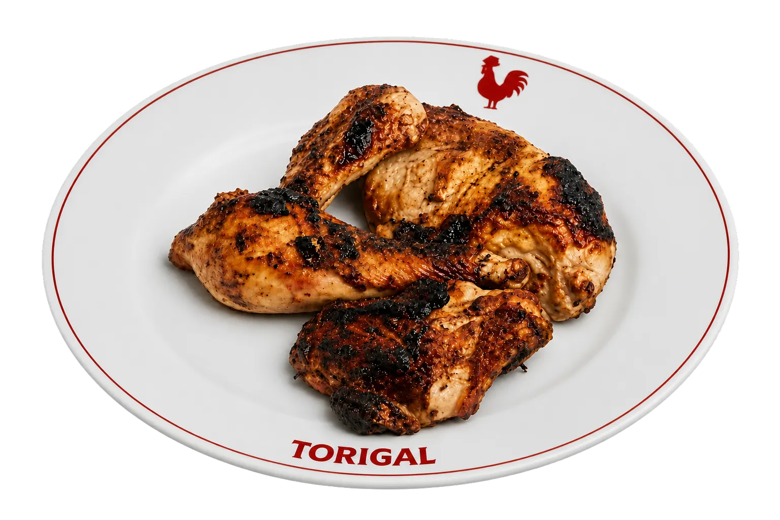 Demi-poulet mariné