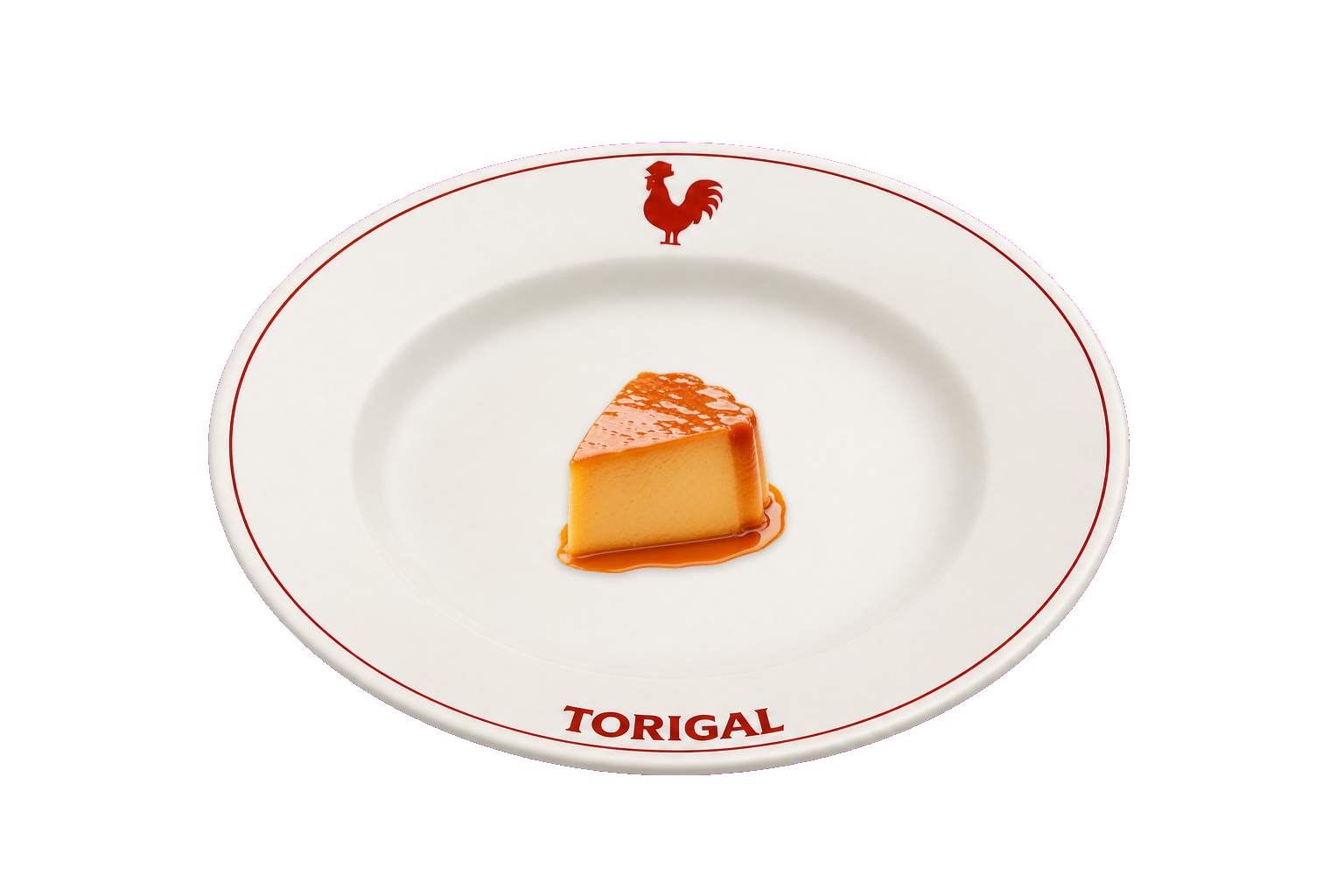 Flan au porto, la part