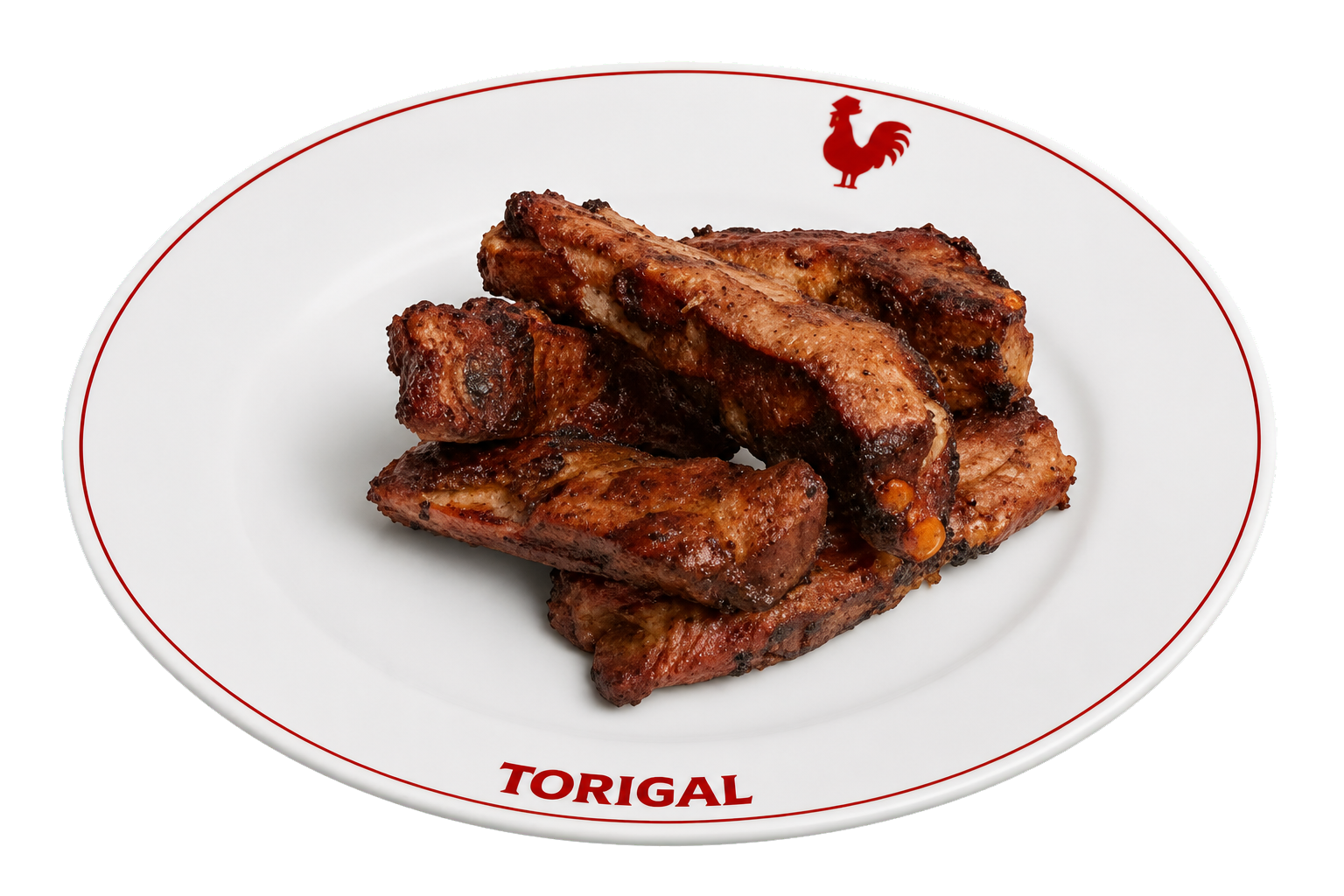 Travers de porc mariné