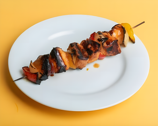 Brochette de dinde marinée